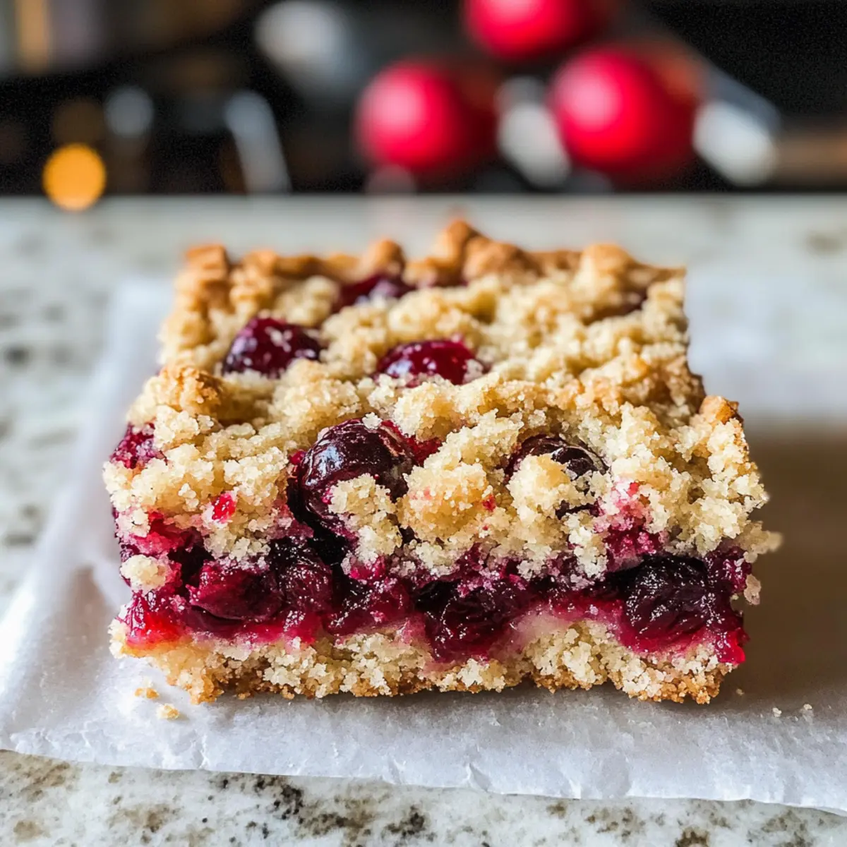 Köstliche Cranberry-Riegel für die Feiertage