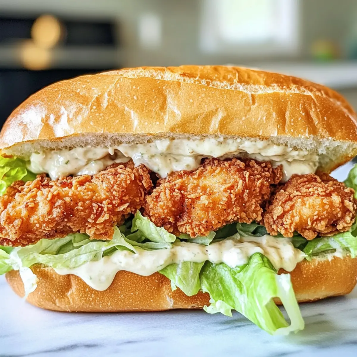 Crispy Chicken Caesar Sandwich perfekt für jeden Anlass