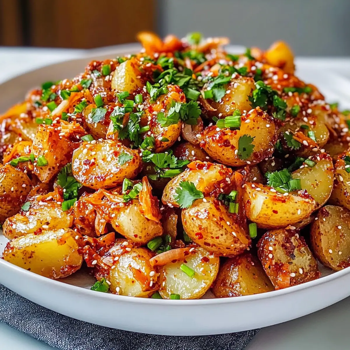 Knuspriges koreanisches Kartoffelgericht zaubern