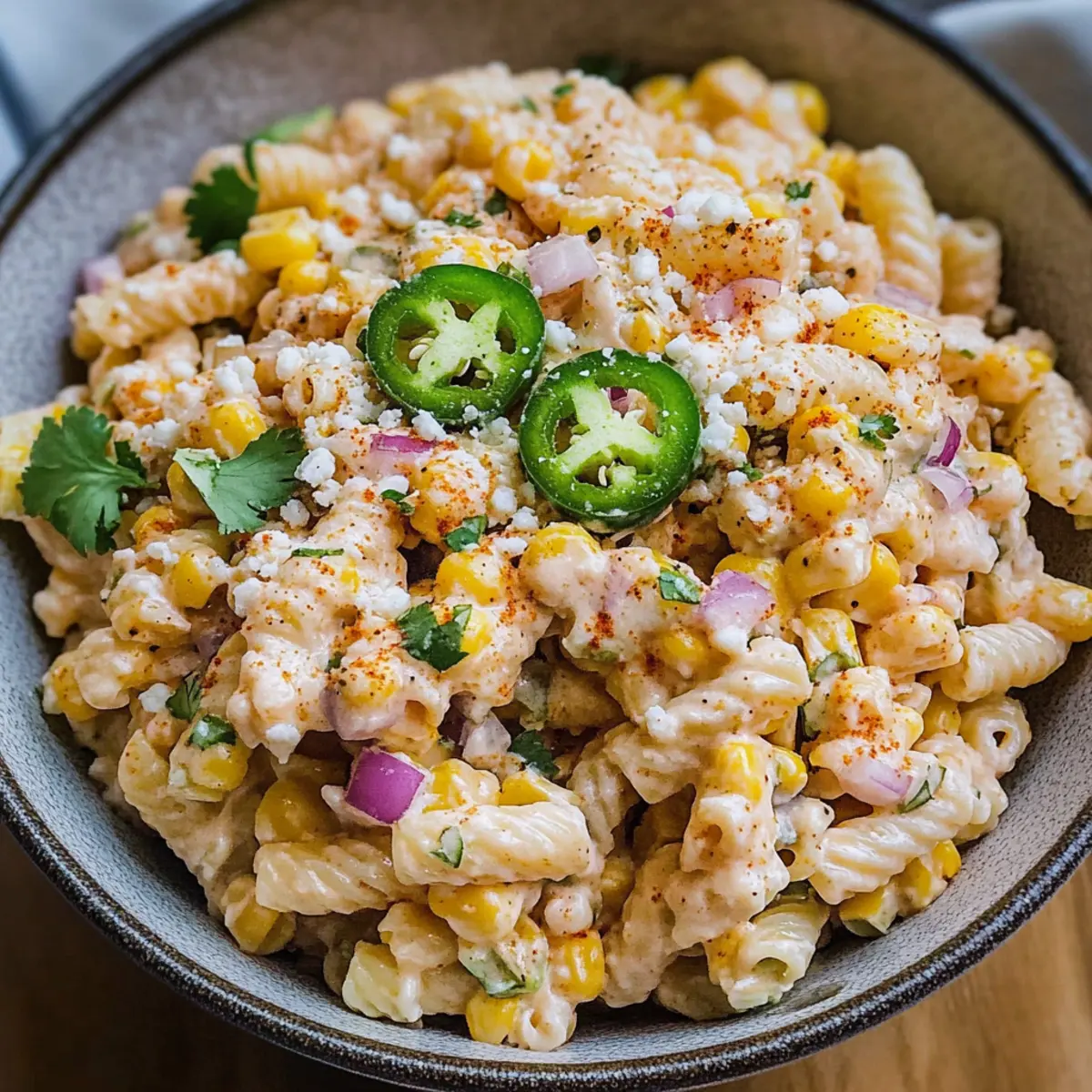 Elote Pasta Salat für den perfekten Sommergenuss