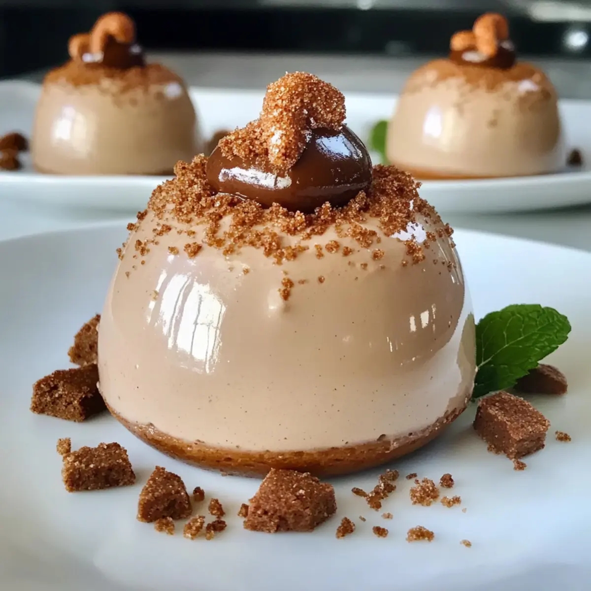 Lebkuchen-Latte-Mousse-Dome: Festlicher Genuss für Weihnachten