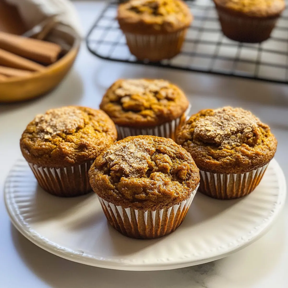 Glutenfreie Kürbis-Muffins mit Hafermehl Genuss