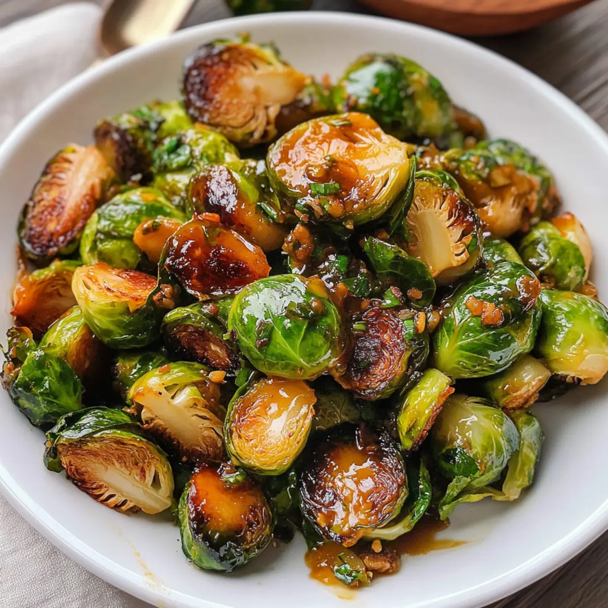 Heiße Honig-Rosenkohl für die perfekte Beilage