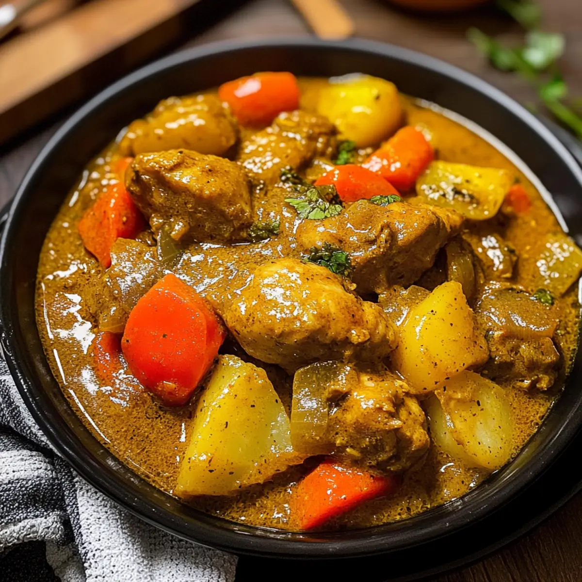 Jamaikanisches CurryHühnchen mit Kokosmilch rezept