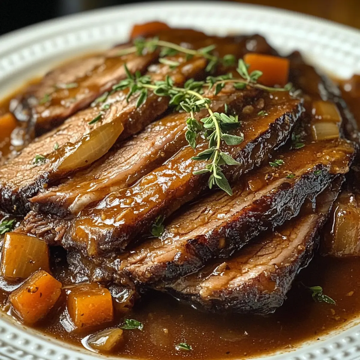 Jüdisches geschmortes Bruststück: Ein Klassiker zum Wohlfühlen