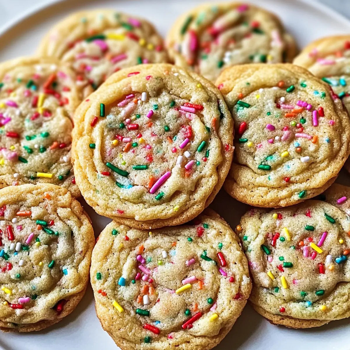 Pfannenschlagende Konfetti-Kekse für Feste Spaß