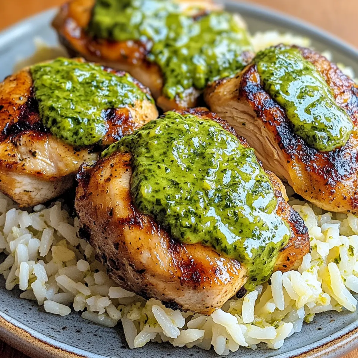 Peruanisches Huhn und Reis mit Grüner Sauce