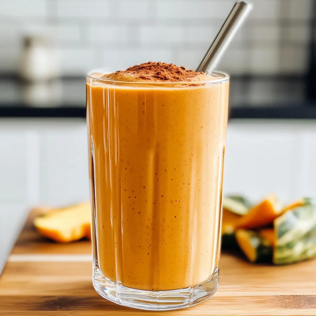 Kürbiskuchen Smoothie in 5 Minuten zubereiten