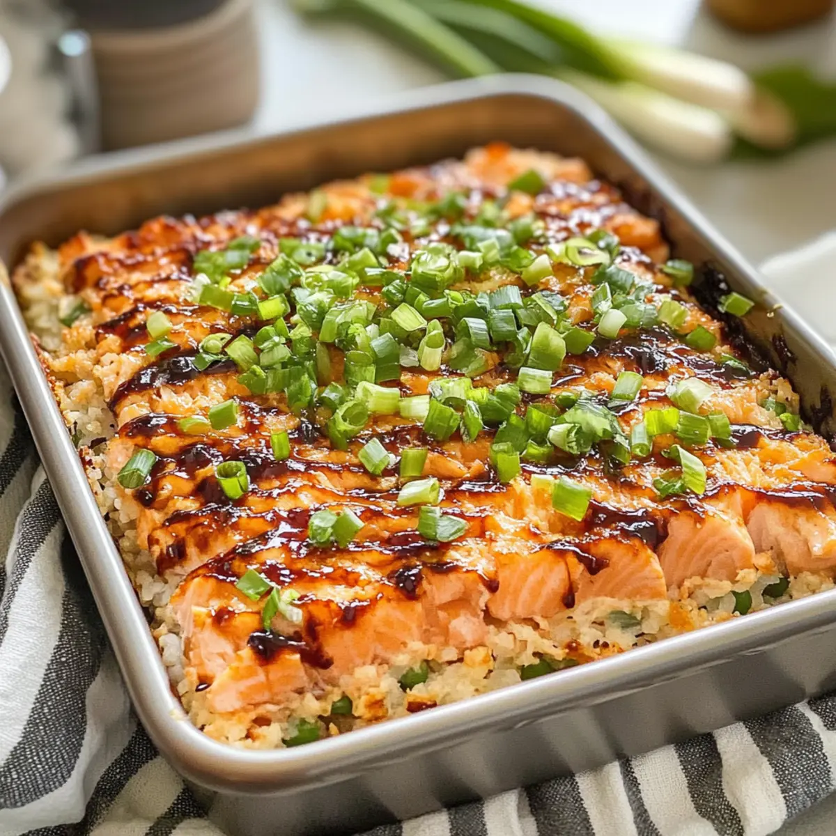 Lachs Sushi Auflauf – Blitzschnell und Lecker