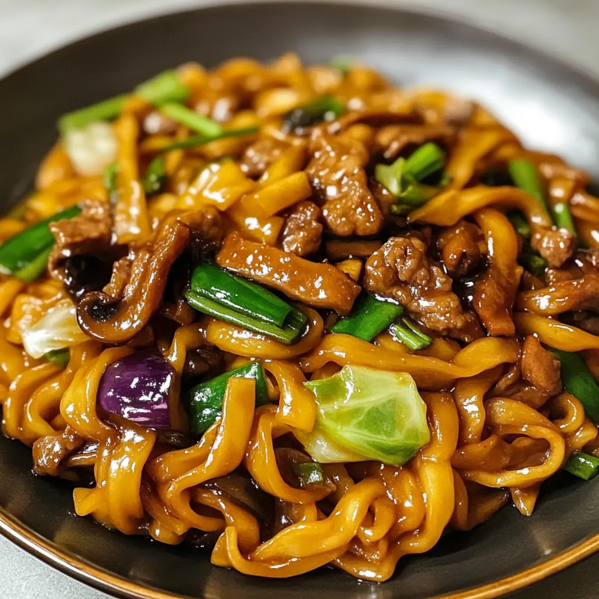 Shanghai gebratene Nudeln in 30 Minuten zubereiten