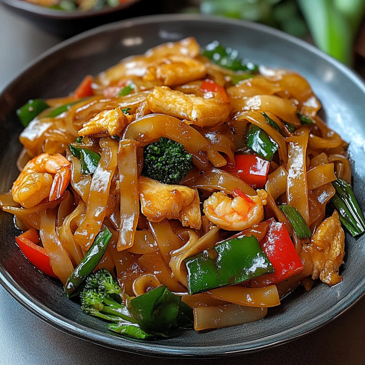 Straßenstil Thai Betrunkene Nudeln in 30 Minuten