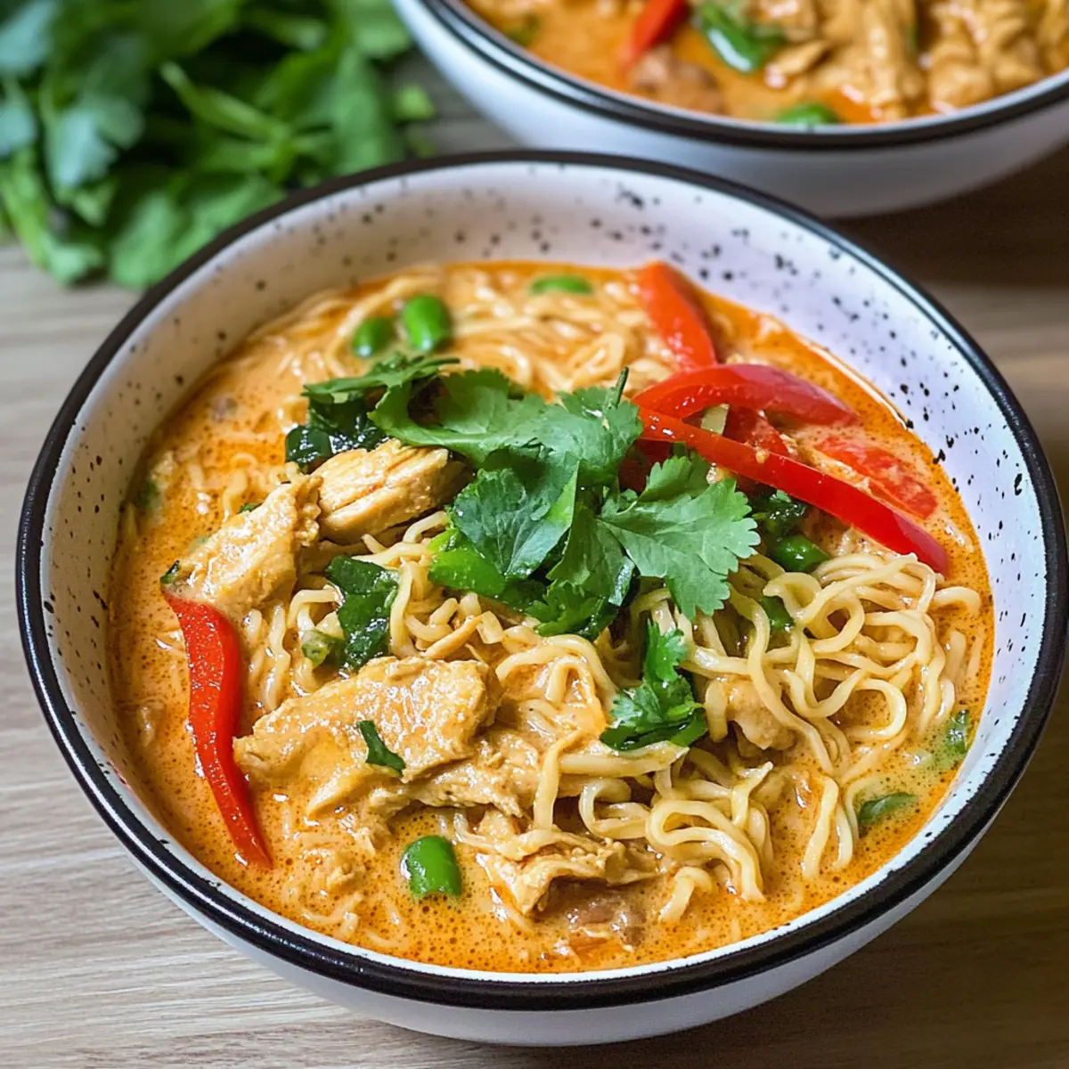Thailändische Erdnussbutter Ramen für Zuhause
