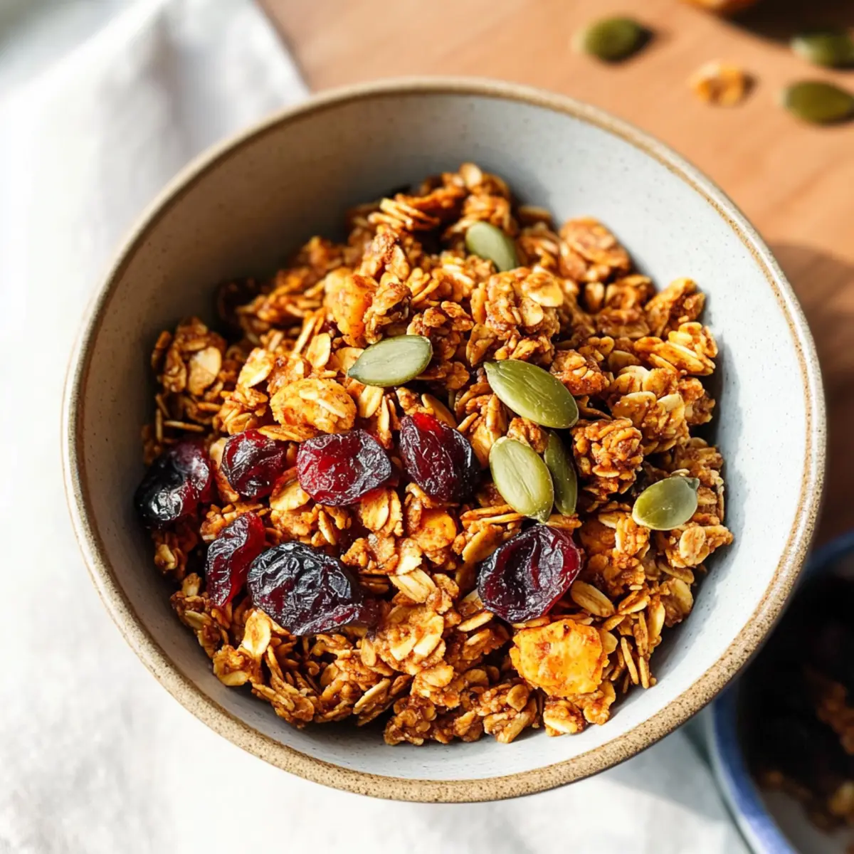 Vegane Kürbis-Granola für den Herbstsnack