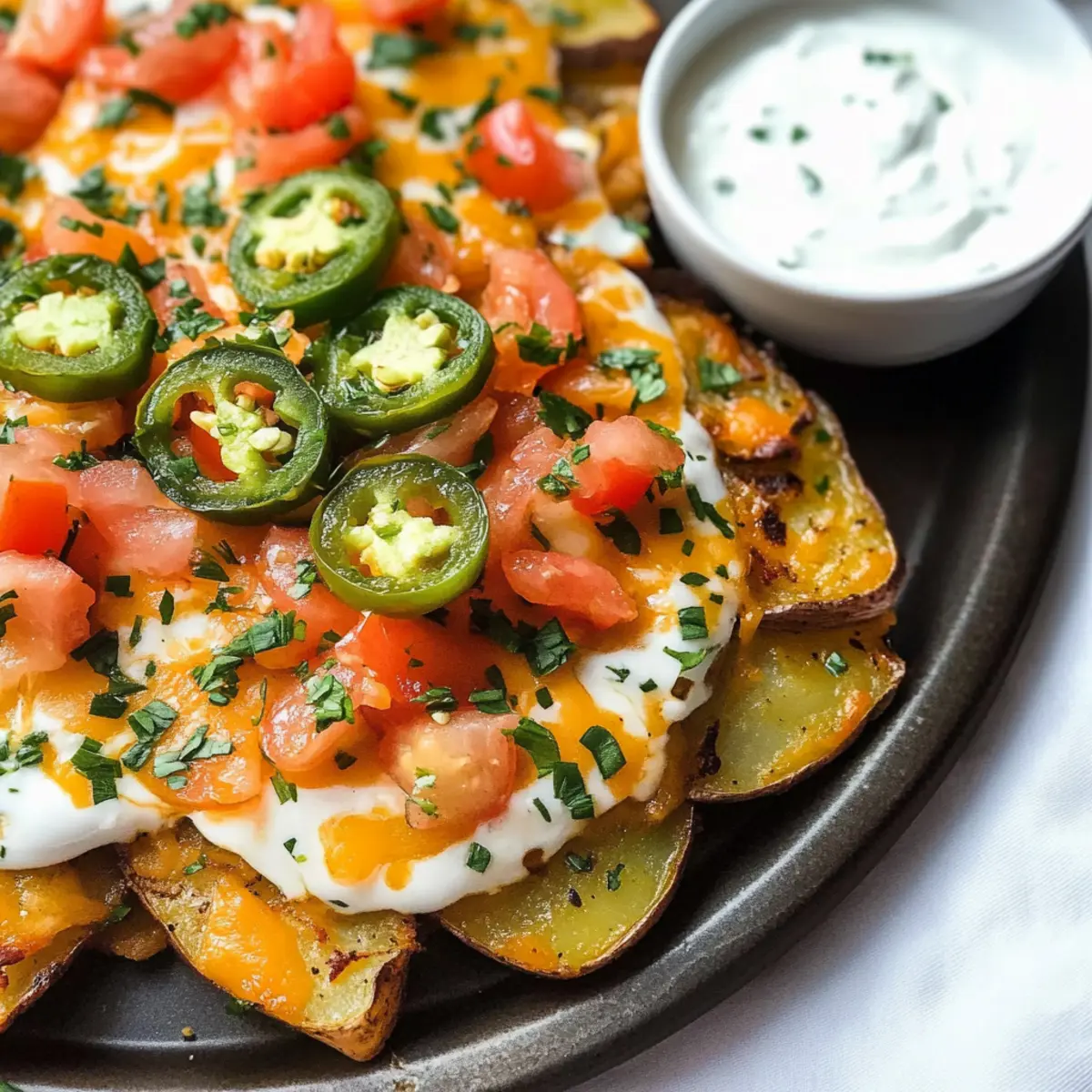 Vegetarische Irische Nachos für gesunde Snacks
