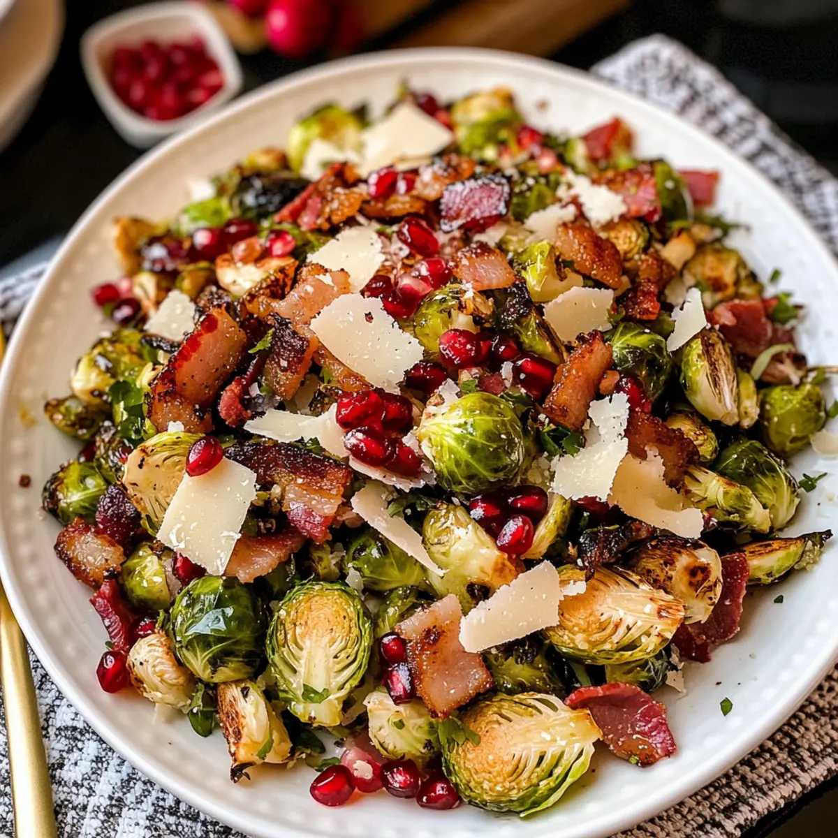 Warmer Rosenkohl-Salat mit Apfelessig-Dressing