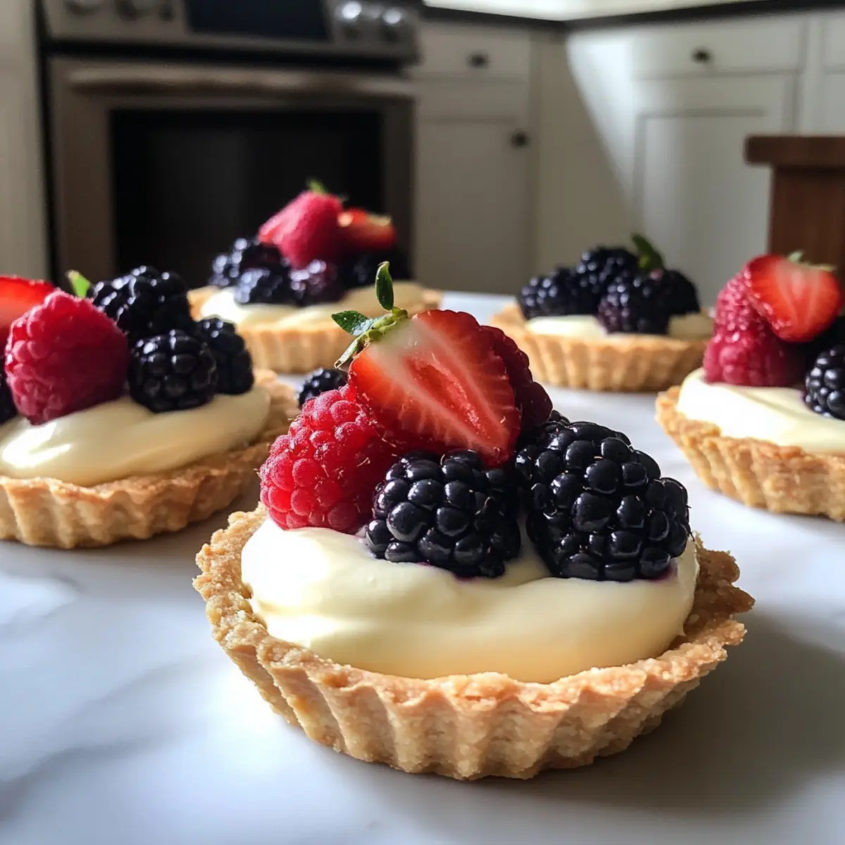 Weiße Schokoladenmousse-Tarteletts leicht gemacht