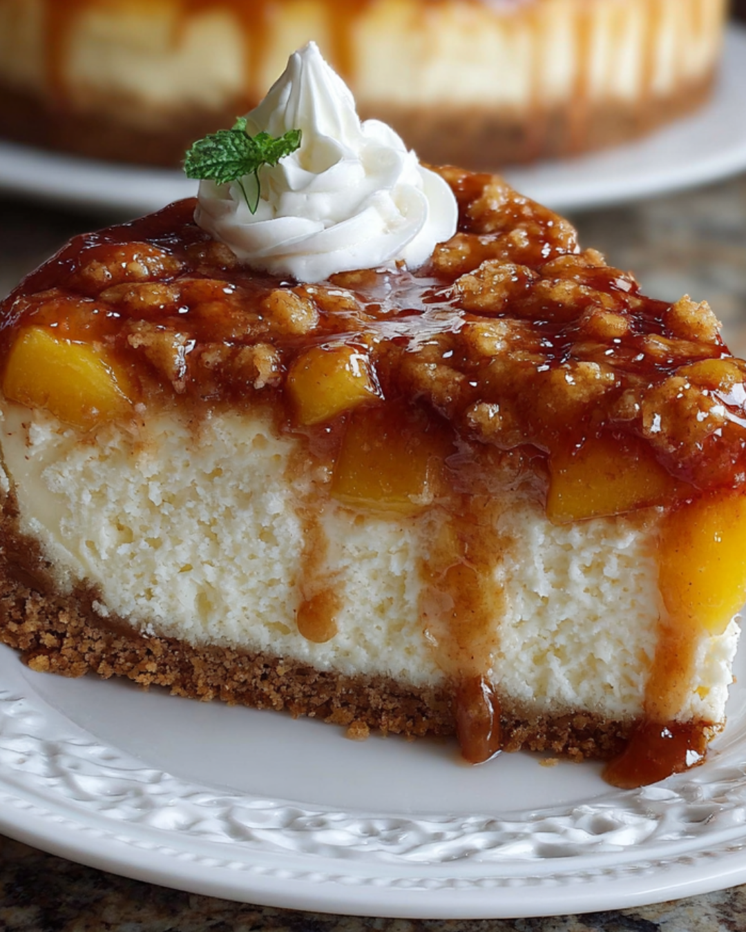 Pfirsich-Cobbler-Cheesecake: Ein Dessert, das verzaubert!