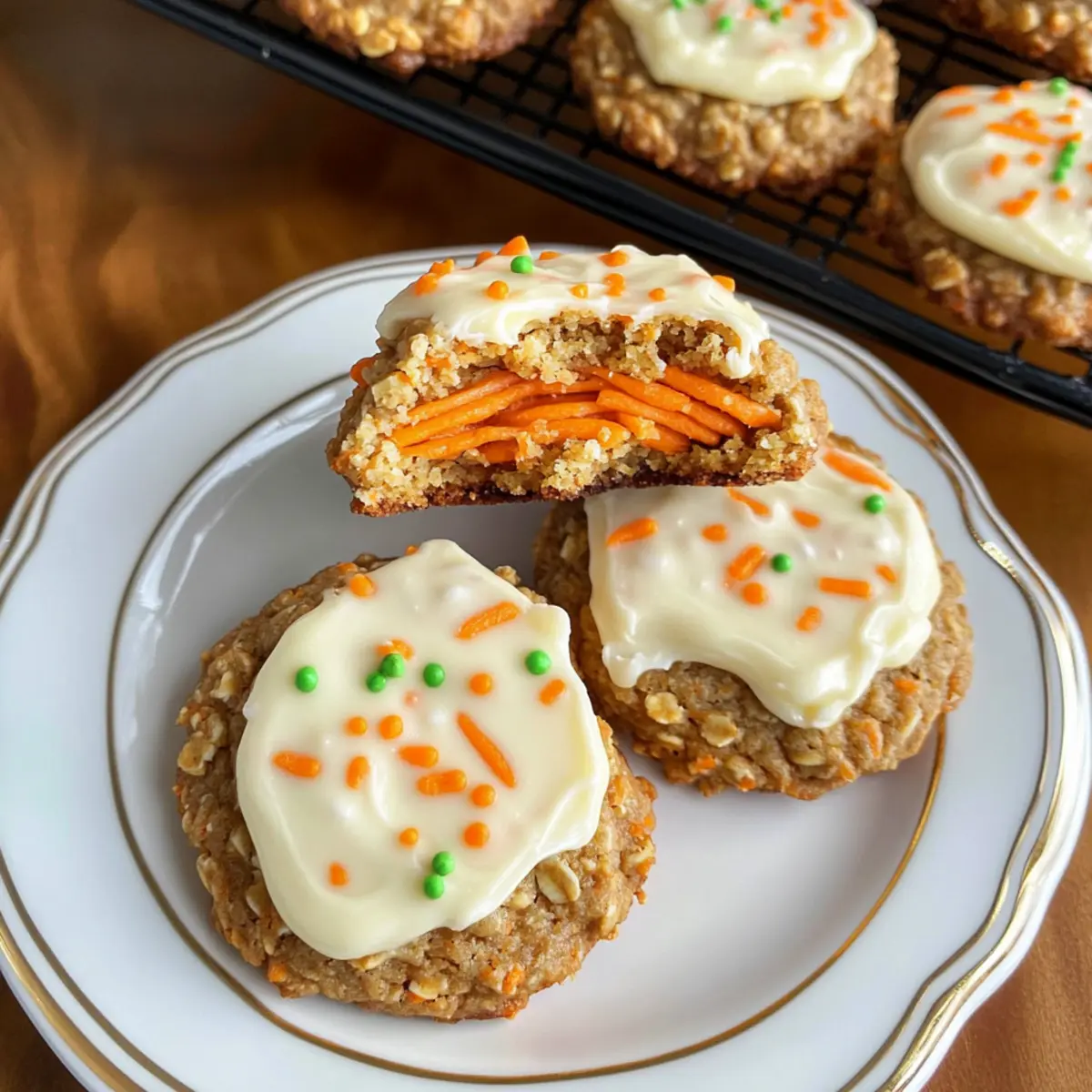 Saftige Karottenkekse mit cremigem Frosting
