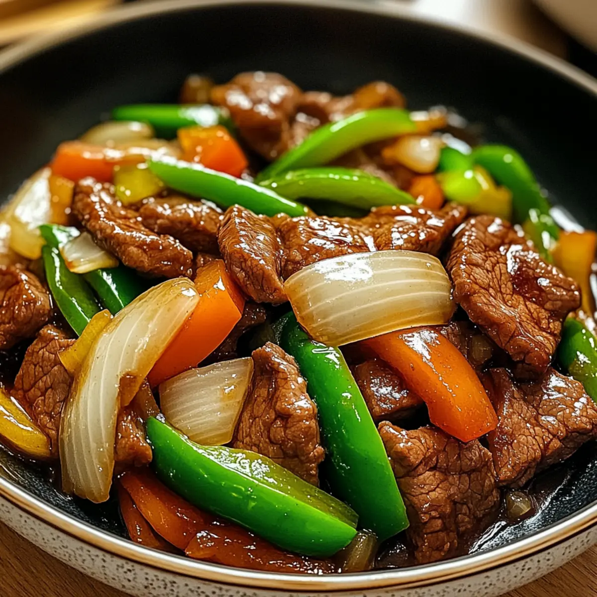 Chinesisches Rindfleisch und Zwiebel Pfanne leicht gemacht