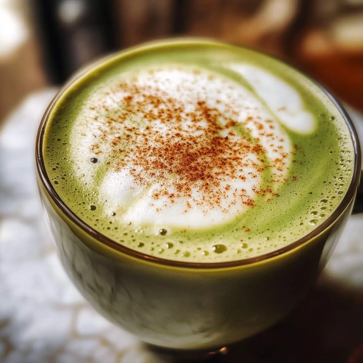 Zimt Matcha Latte: Wärmendes Genussrezept