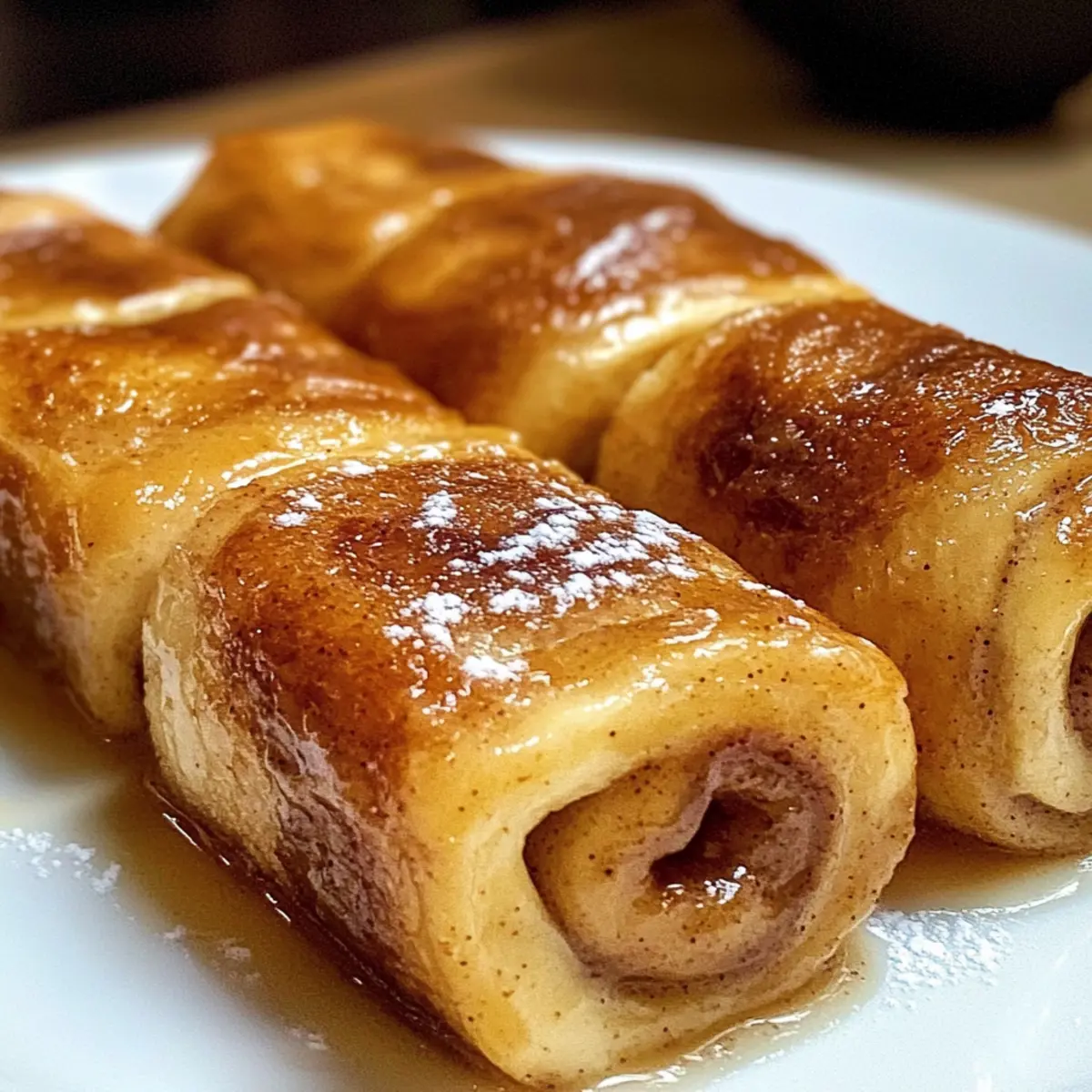 Zimtschnecken Französisches Toast Roll-Ups für Frühstücksfreunde