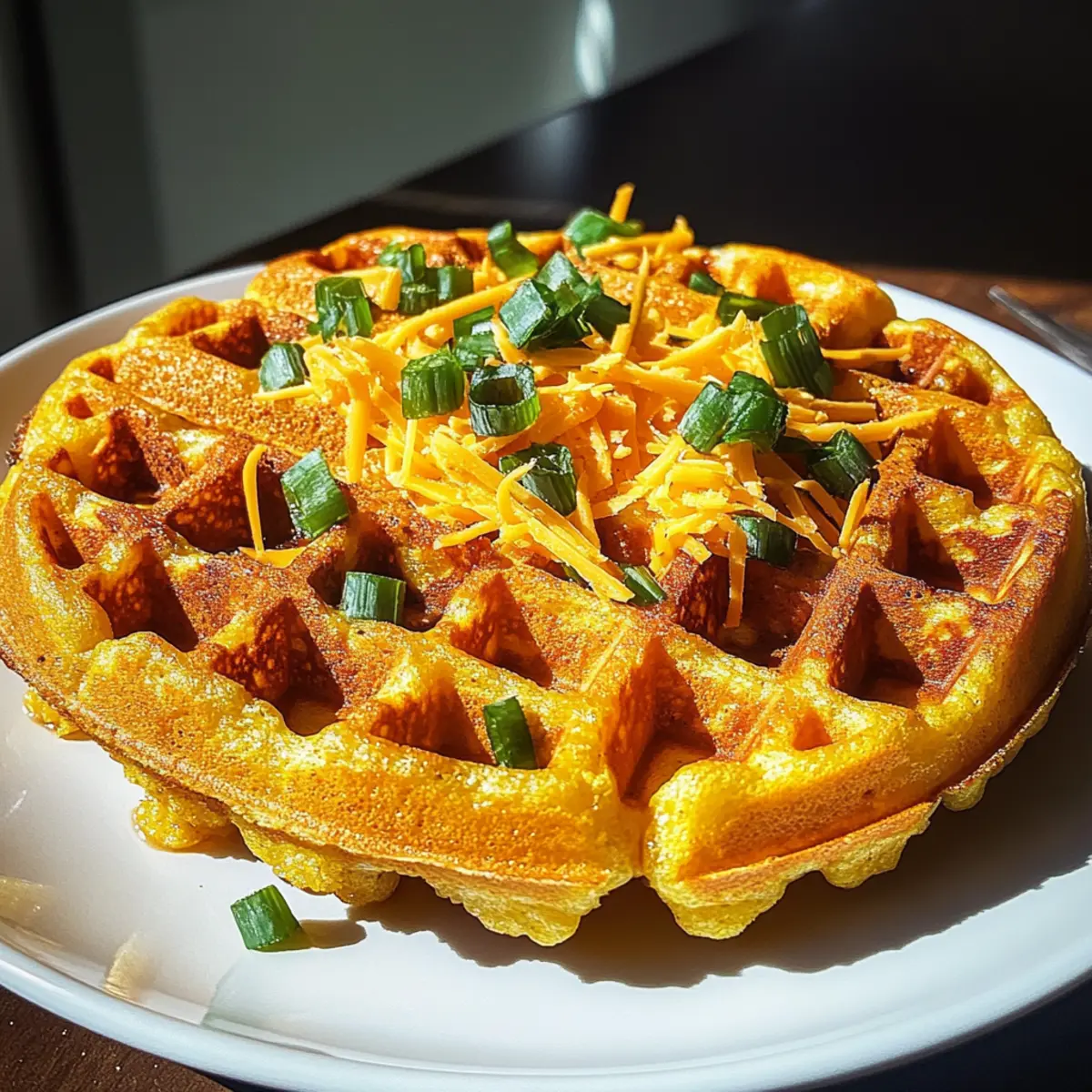 Maisbrotwaffel mit süßem oder herzhaftem Twist