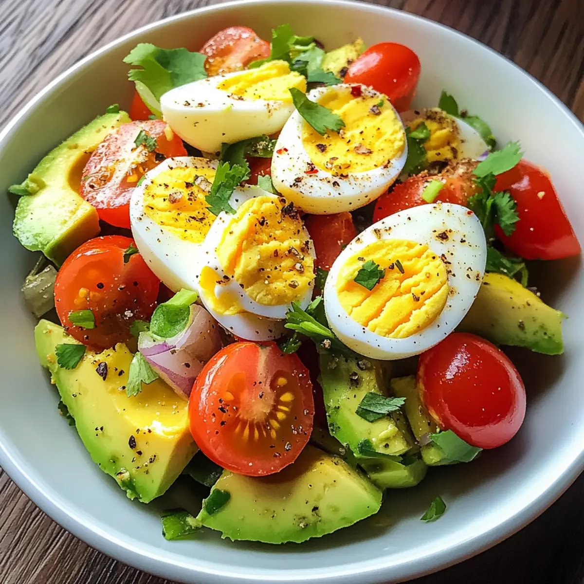Eier Avocado Salat für Fitness-Fans