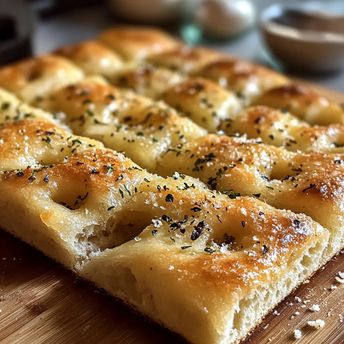 Knoblauch Parmesan Focaccia leicht gemacht
