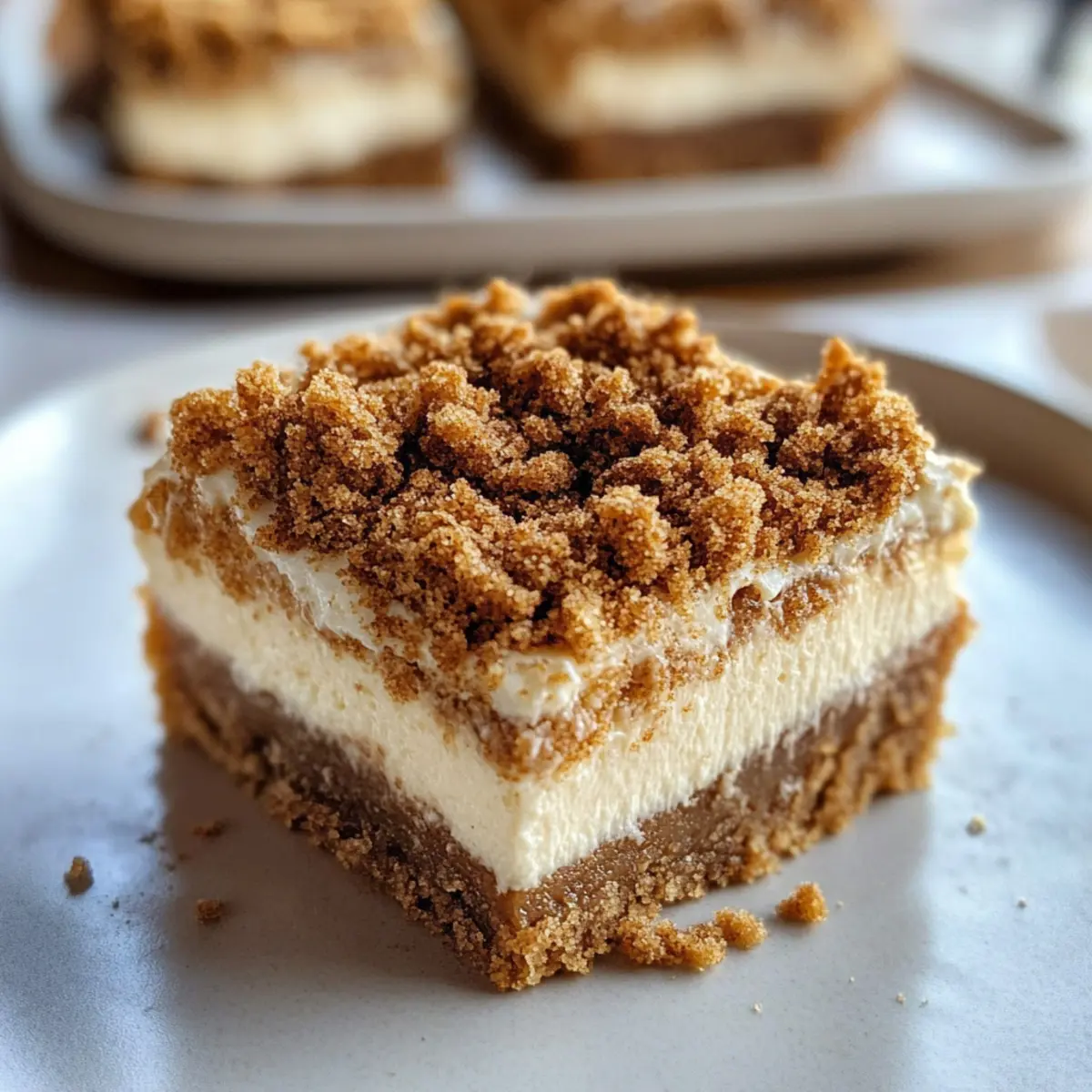 Lebkuchen-Käsekuchen-Riegel für die Feiertage