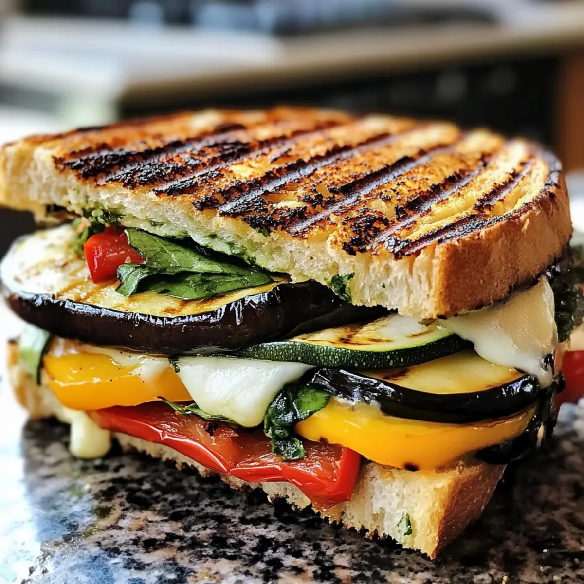 Gegrillter Gemüse-Panini für gesunde Genussmomente