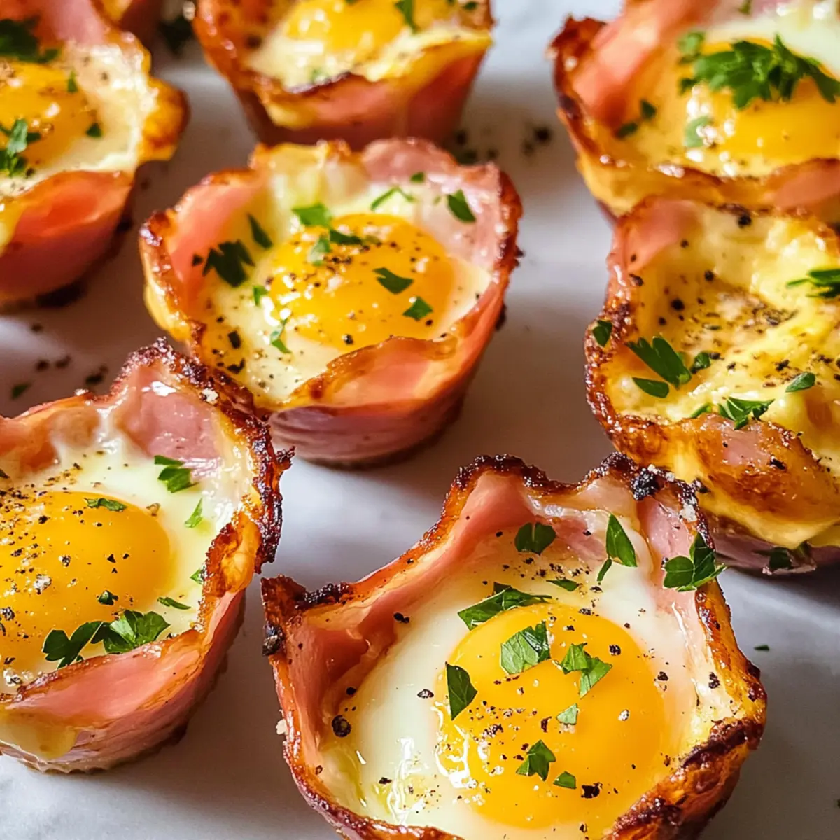 Schinken und Käse Eierbecher für jeden Morgen