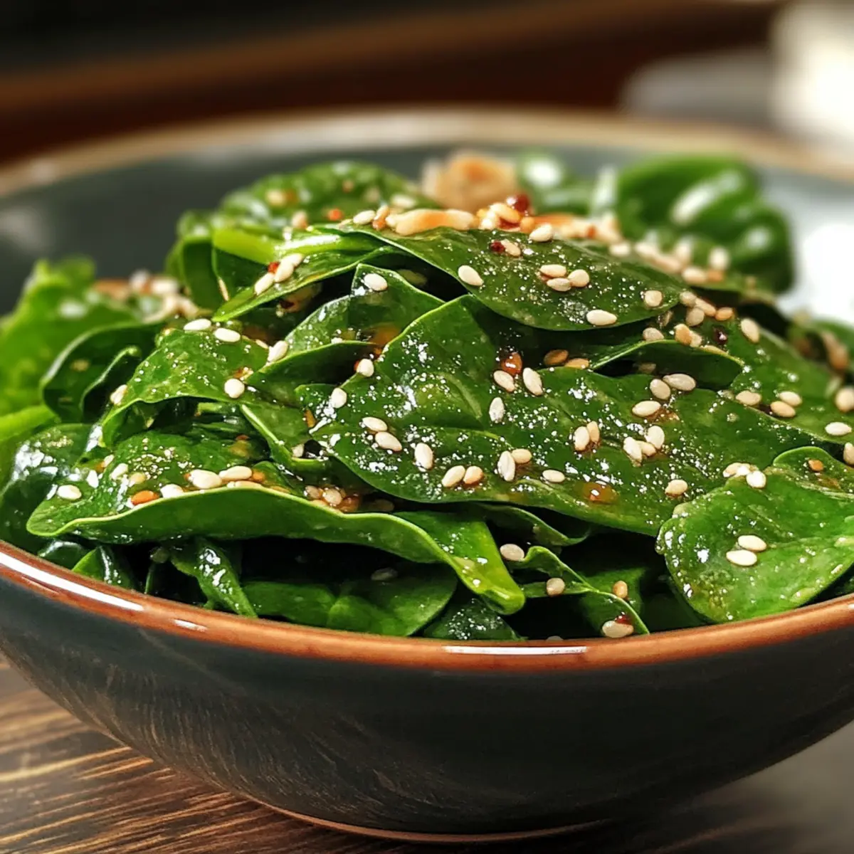 Japanischer Spinat-Salat mit Sesamdressing ganz leicht