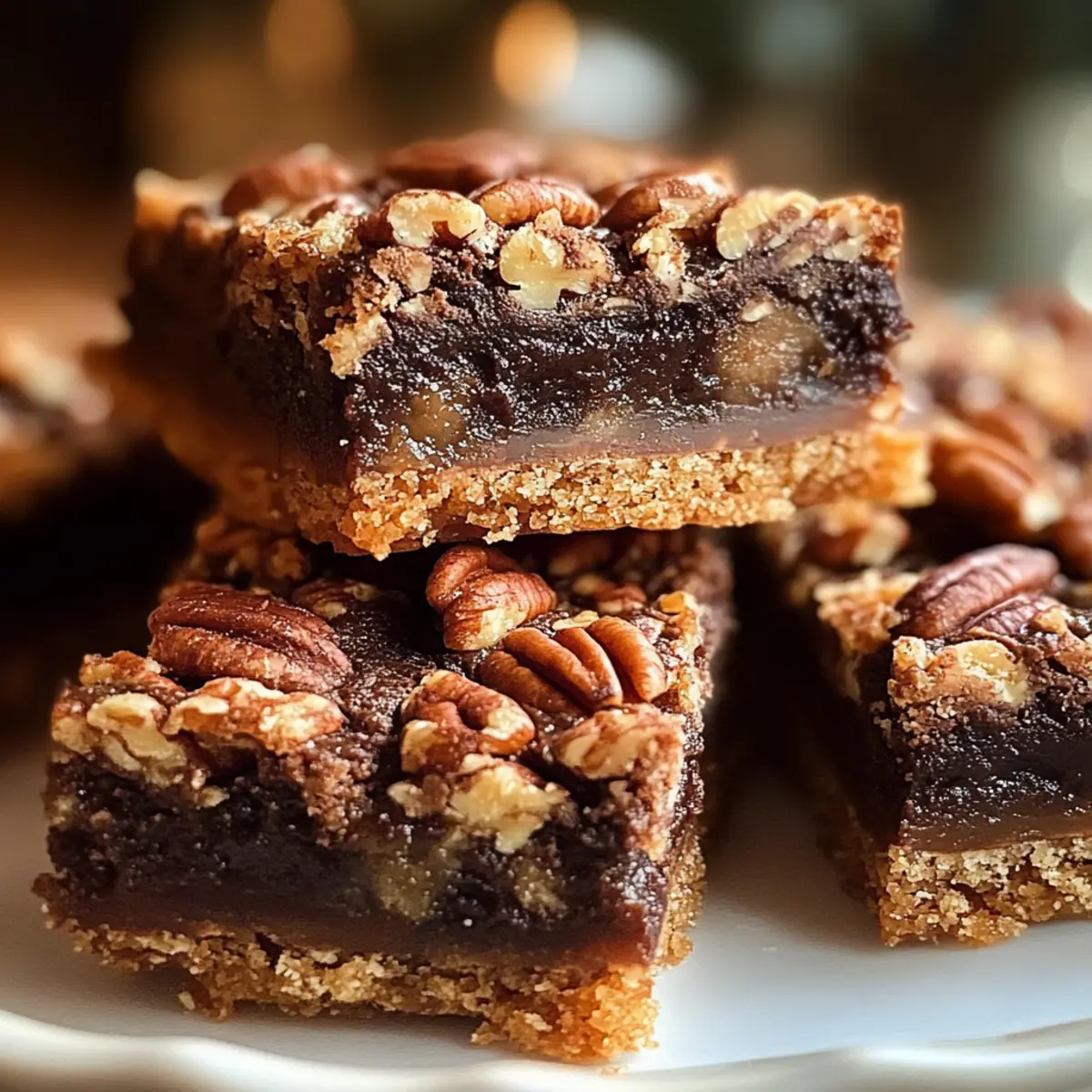 Schokoladige Kentucky-Derby-Riegel mit Pekannüssen