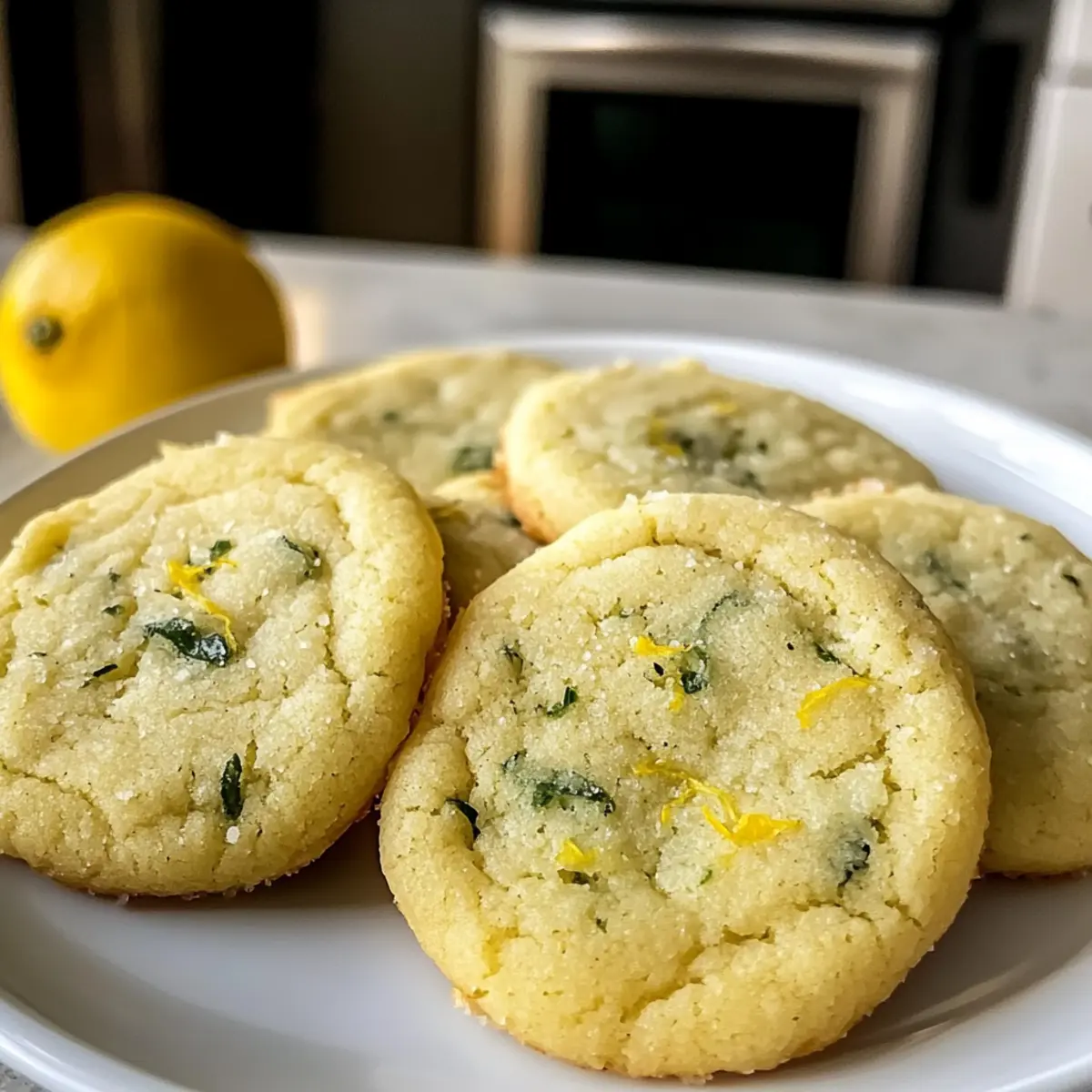 Zitronen-Basilikum-Zuckerplätzchen für den Sommer
