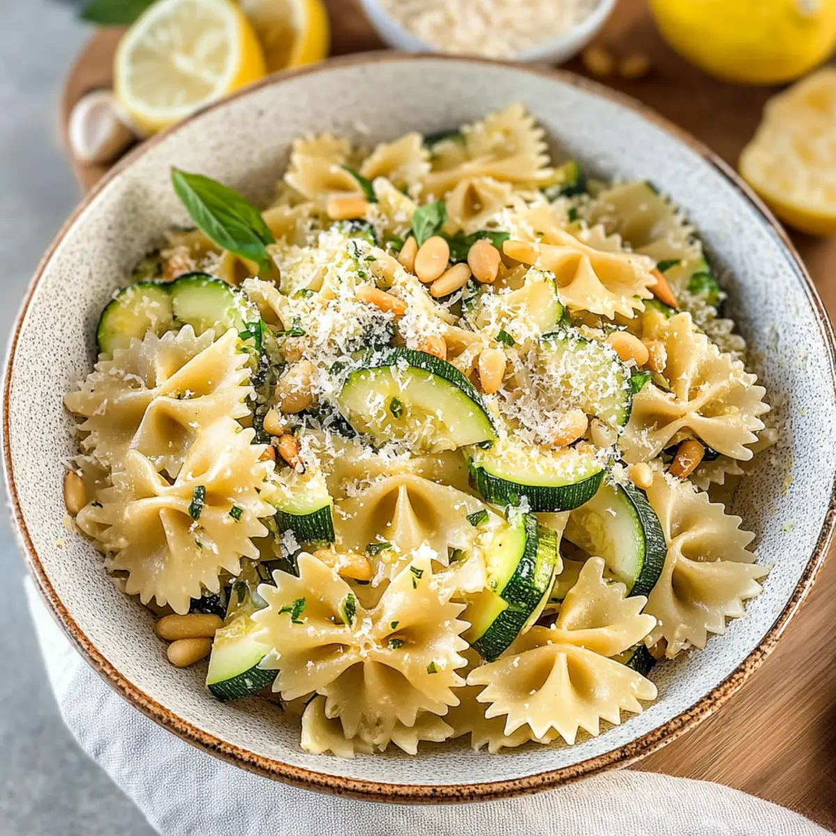 Zitronen-Zucchini-Pasta für den perfekten Sommerabend