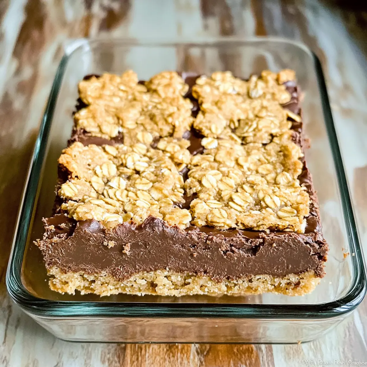 Haferflocken Fudge Riegel für süße Momente