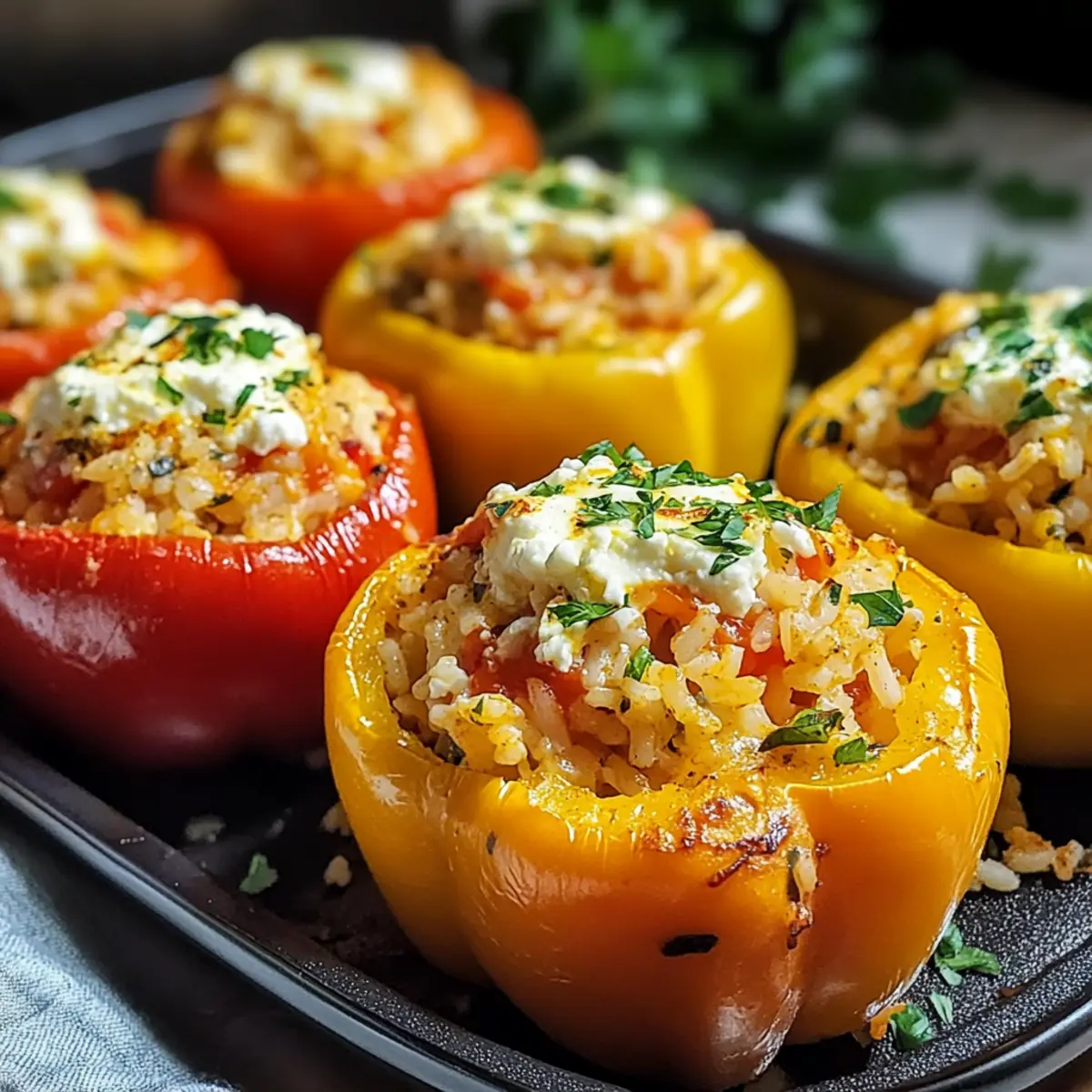 Paprika mit Reis – Schnell und Lecker gefüllt