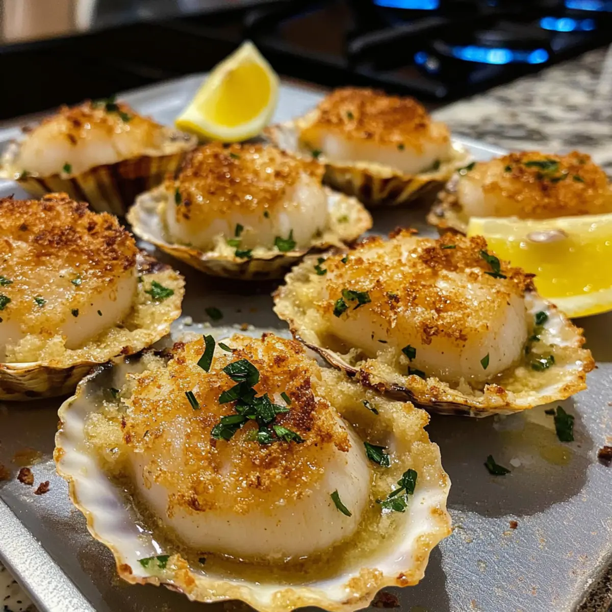 Parmesan-überbackene Jakobsmuscheln – Einfaches Genussrezept