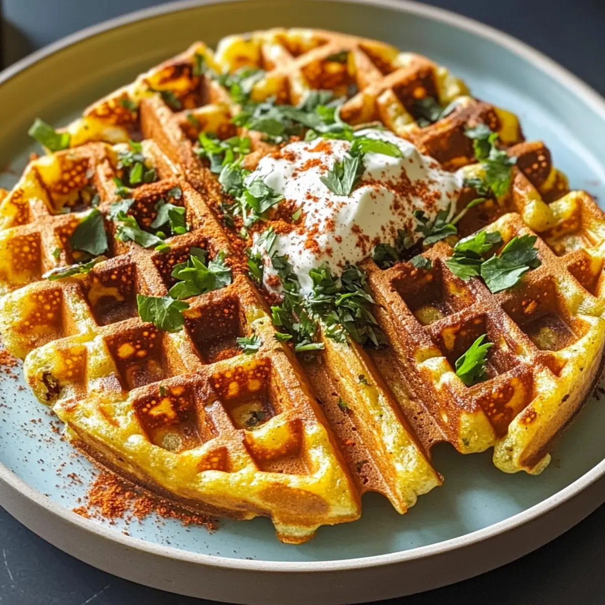 Pikante Linsenwaffeln für jeden Anlass
