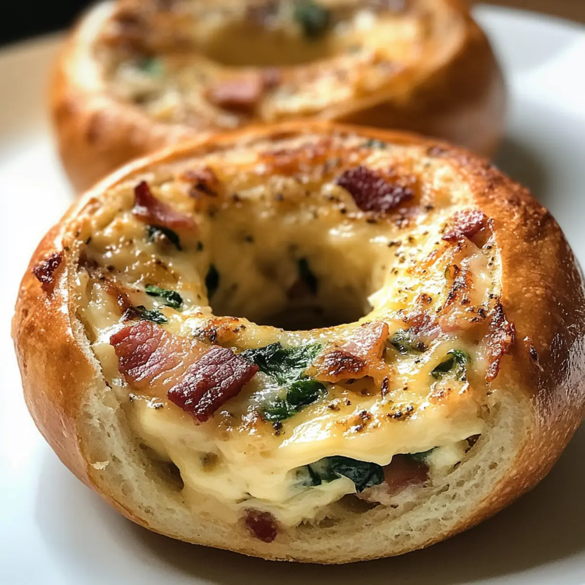 Quiche gefüllte Bagels für dein perfektes Frühstück