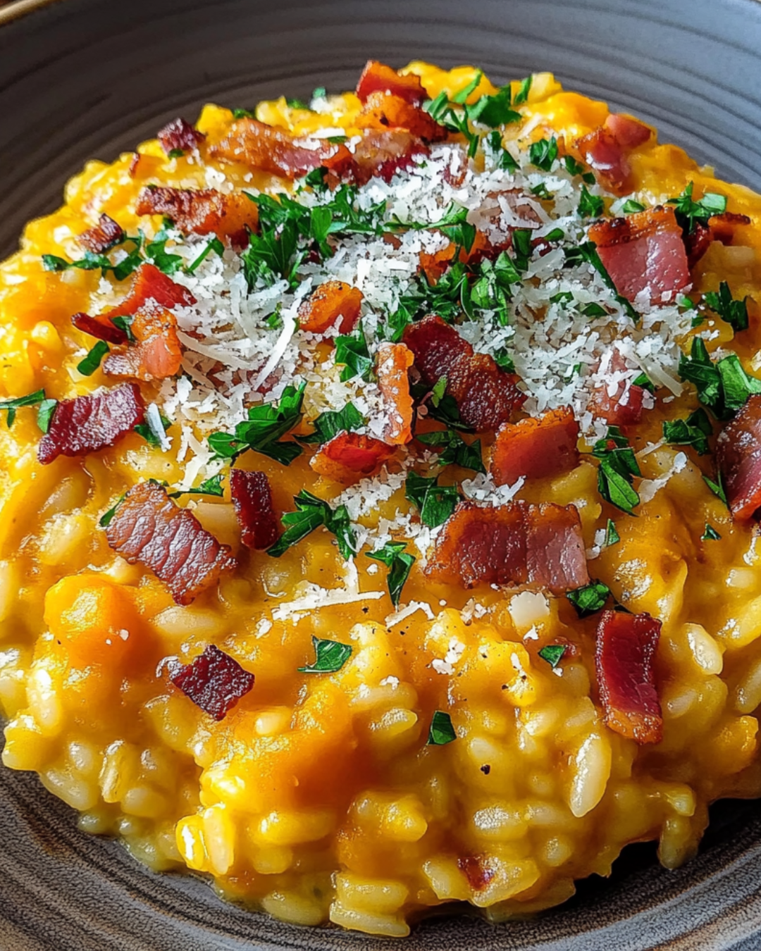 Kürbisrisotto mit Speck und Parmesan: Ein Festmahl genießen!