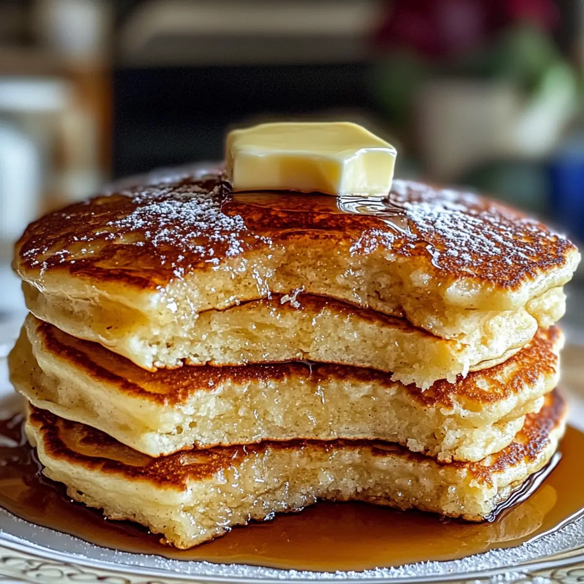 Vanille Zimt Buttermilch Pfannkuchen für dein Frühstück