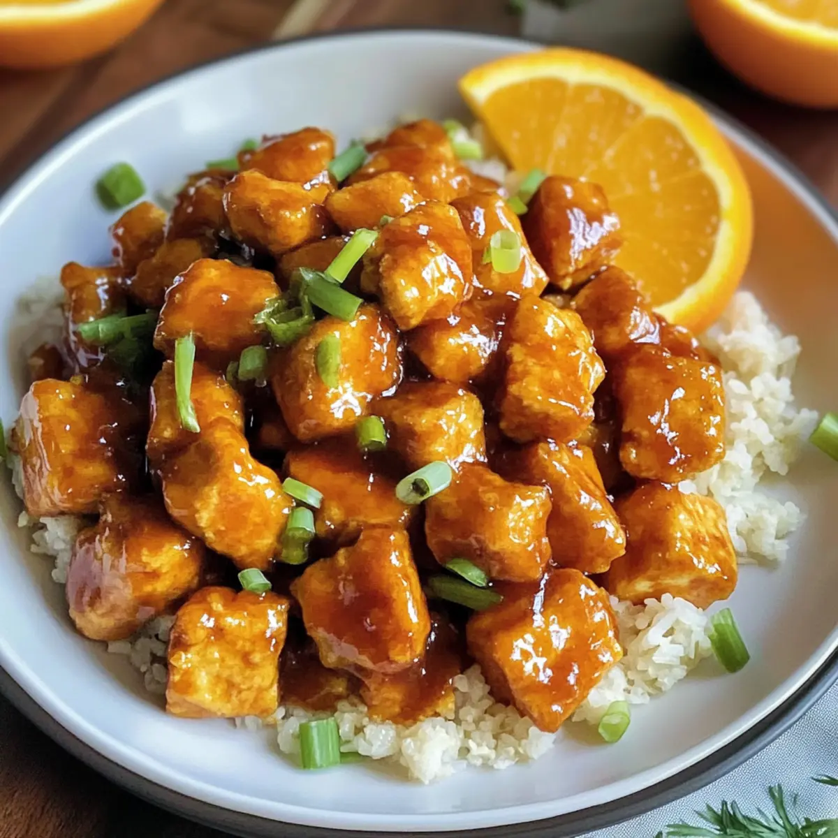 Vegane Orangenhühnchen: Ein köstlicher Tofu-Genuss