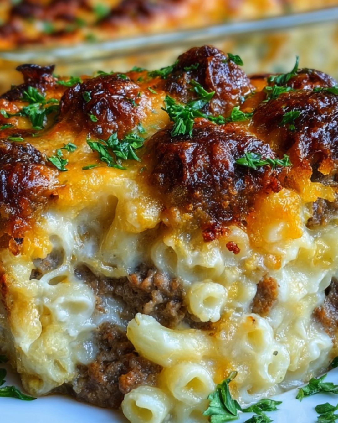 Käse-Makkaroni-Hackbraten-Auflauf: Ein Familienliebling!