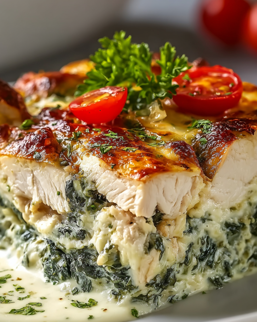 Hähnchen-Spinat-Auflauf mit Frischkäse: Ein Genuss!