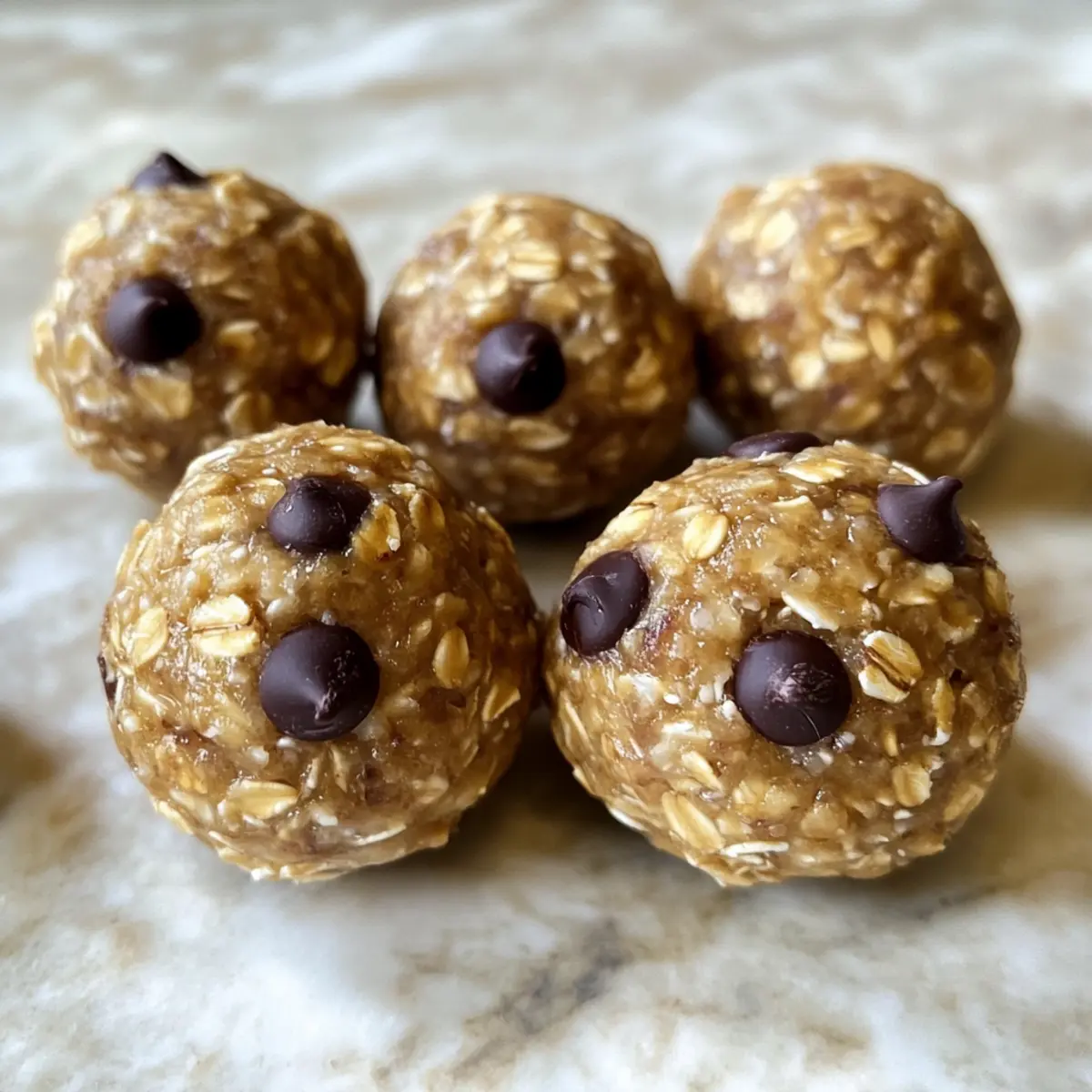 4-Zutaten-Energie-Haferballen für schnellen Snack