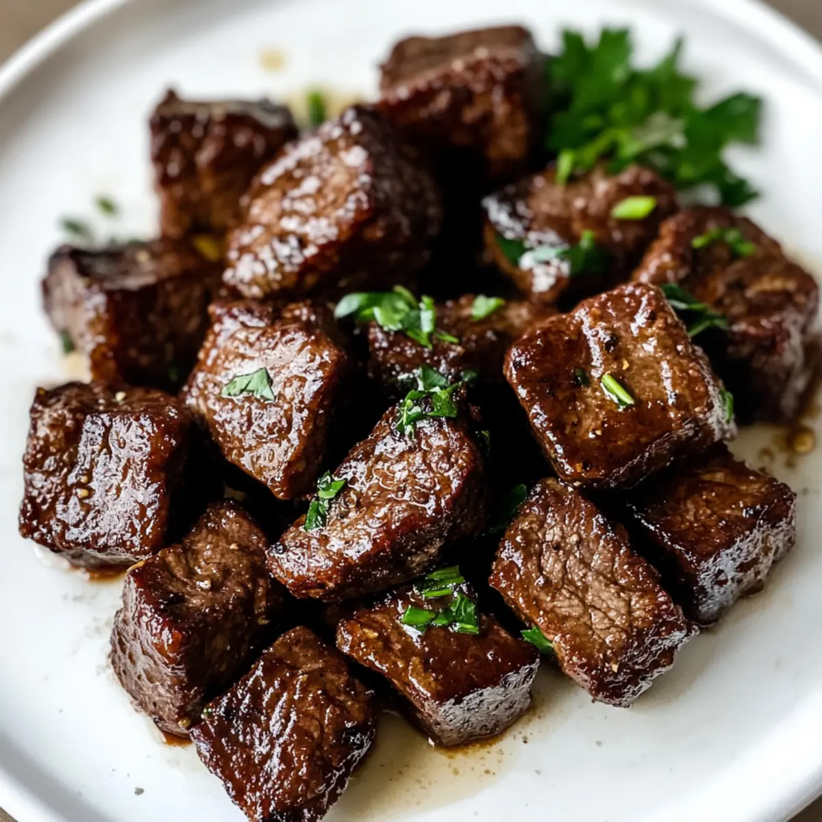 Saftige Luftfritteuse Steakbissen in 5 Minuten