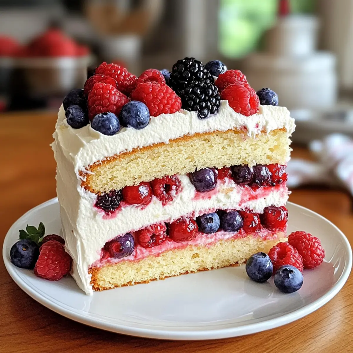Beeren Chantilly Kuchen für sommerliche Genussmomente
