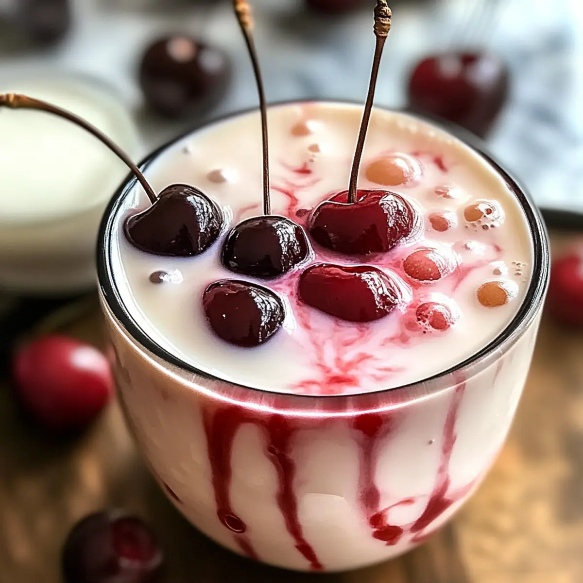 Kirsche Earl Grey Milchtee für gemütliche Momente