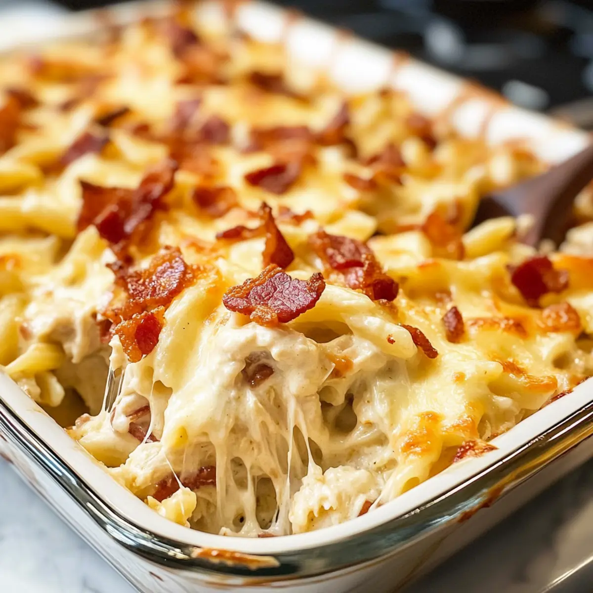 Hähnchen Speck Ranch Auflauf für die ganze Familie